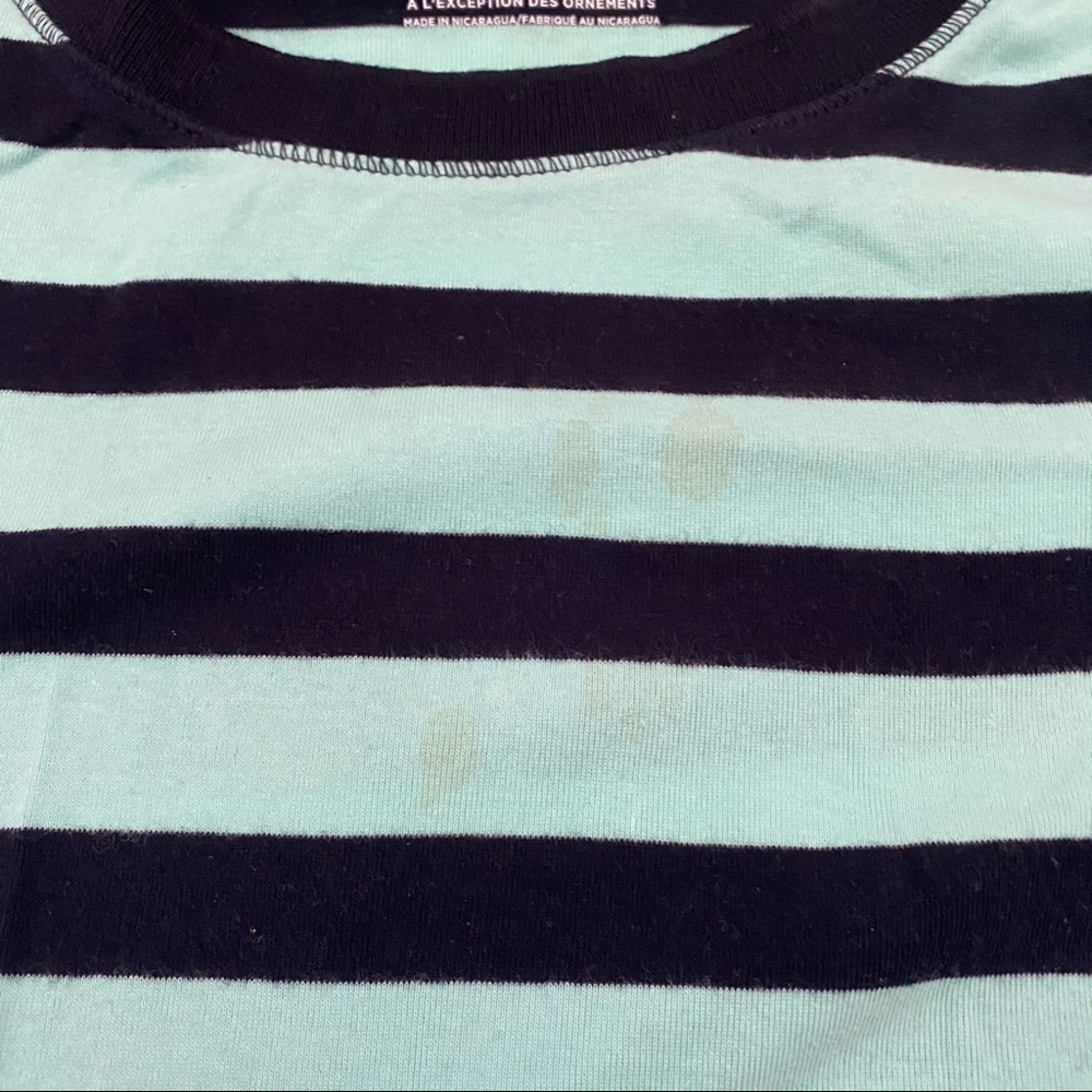 Talbots Size MP Striped Weekend Tee - Picture 6 of 8